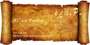 Ács Petra névjegykártya