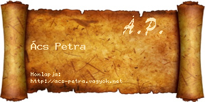 Ács Petra névjegykártya